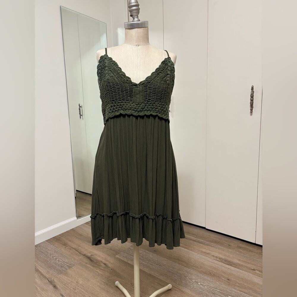 Blush Green Sleeveless Babydoll Mini Women's  SunDress XL